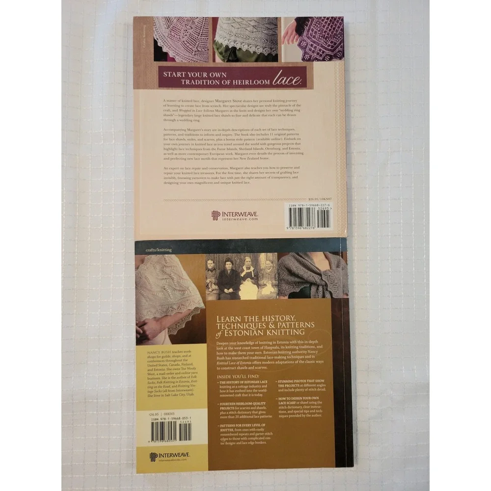 Interweave Knitted Lace Books Margaret Stove Nancy Bush Estonia‎ Heirloom Bundle